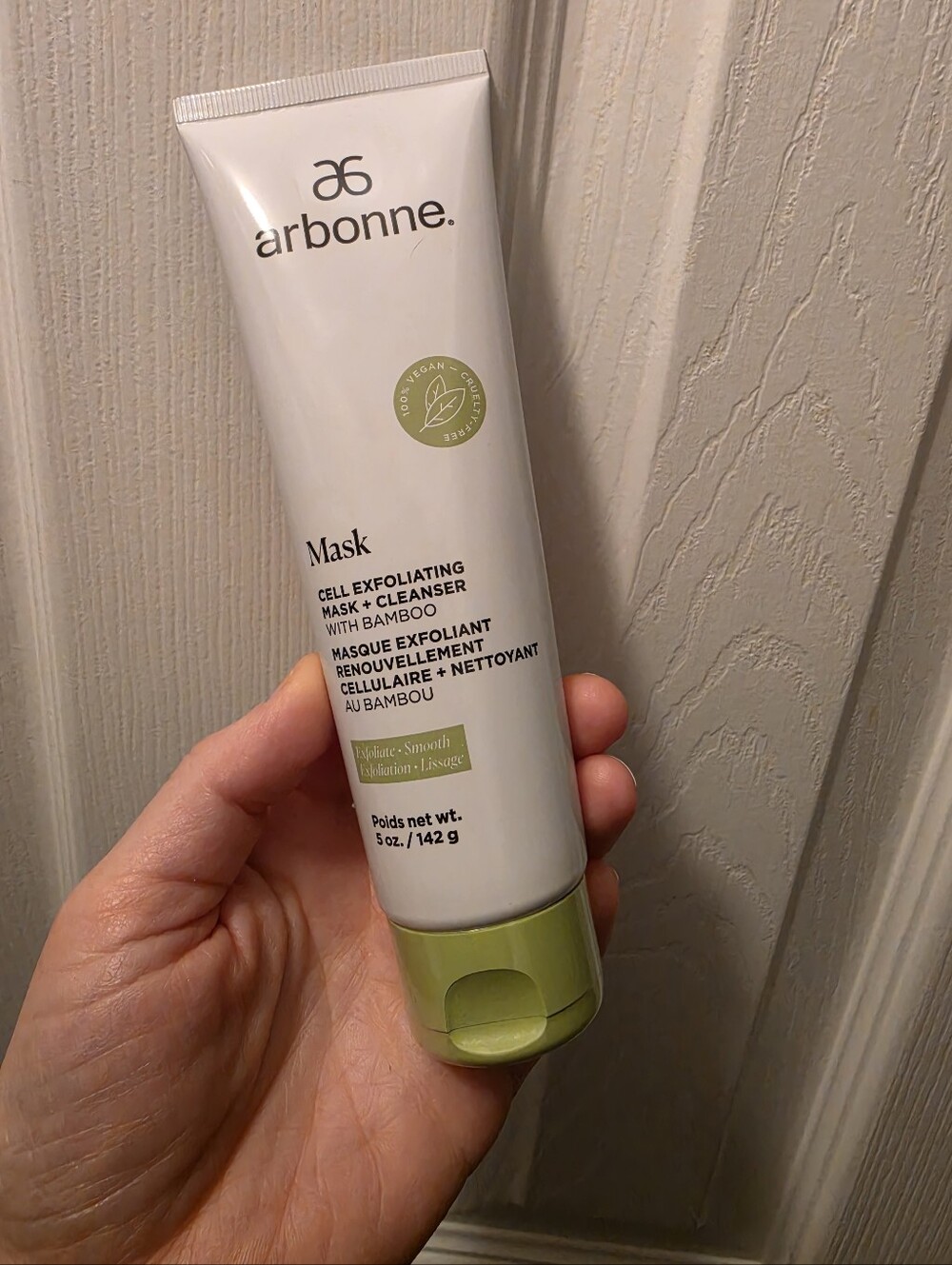 Arbonne Cell Exfoliating Mask + Cleanser 5 oz Facial Scrub Sealed